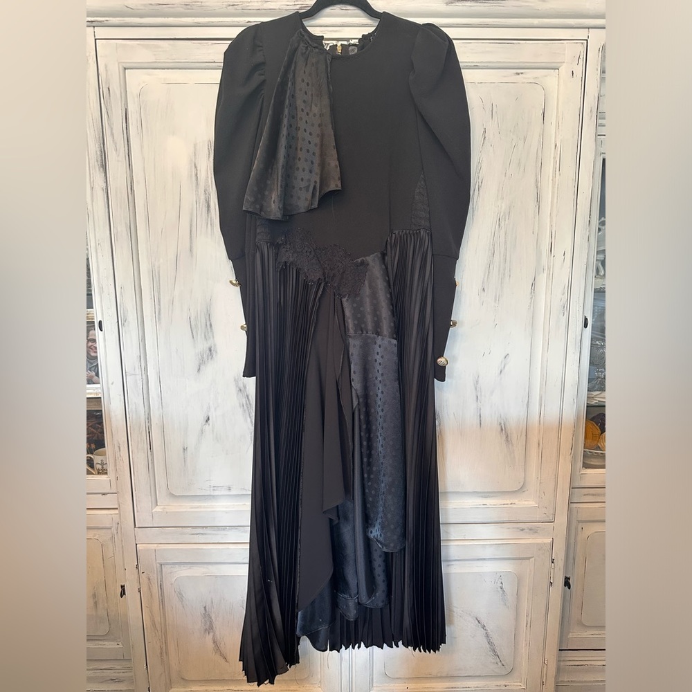 COPY - Black Patchwork Scrappy Dress - Picture 2 of 8